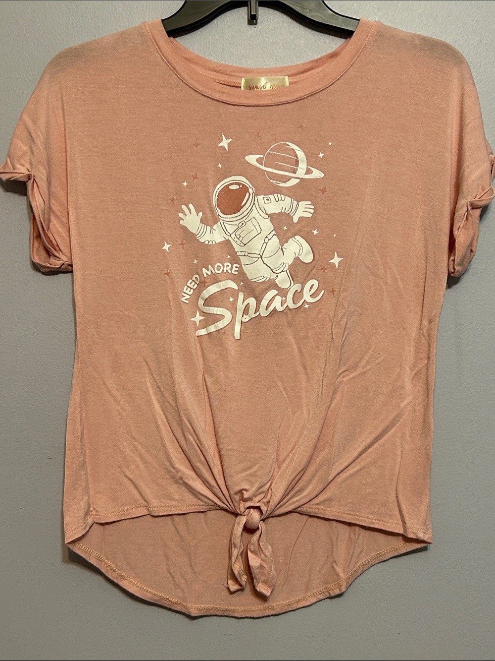 Pink Spaceman Graphic Tee